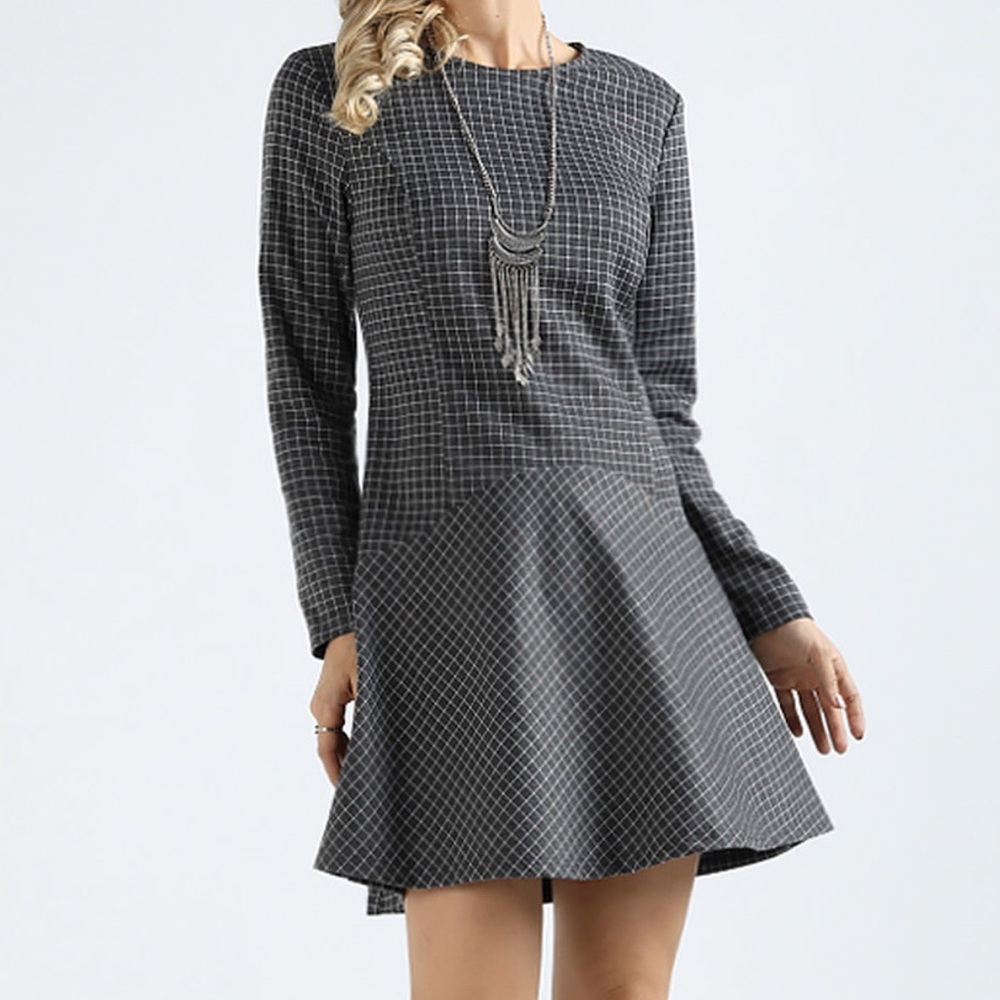 👗NWT👗Suzanne Betro Check Fit & Flare Dress Plus